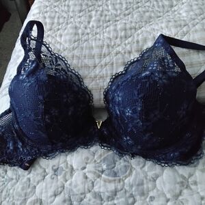 Victoria's Secret Dark Blue Bra.